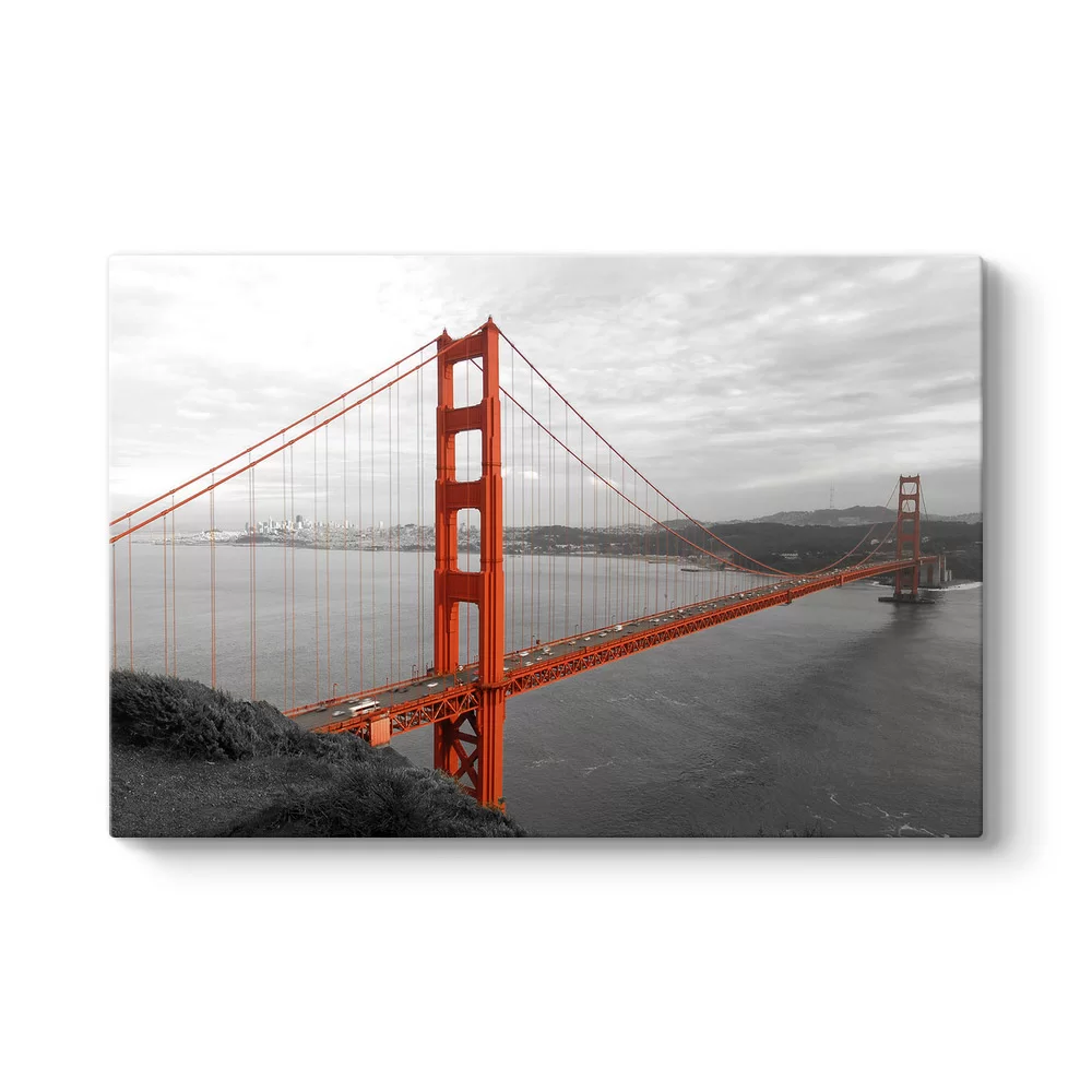 San Francisco Köprüsü Panorama Tablosu - Model 1